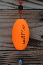 Load image into Gallery viewer, Undertaker Corks Oval Cork weighted popping float for saltwater fishing - Neon Orange