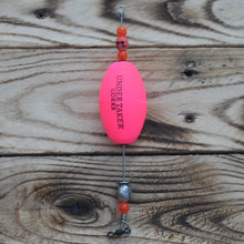 Load image into Gallery viewer, Undertaker Corks Oval Cork weighted popping float for saltwater fishing - Neon Pink